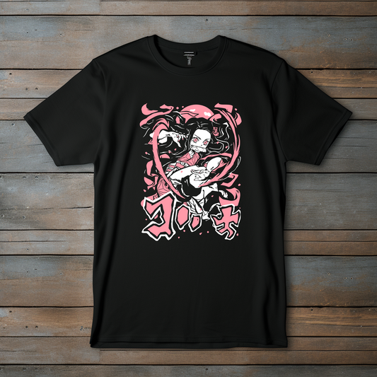 Camiseta "Demon Slayer" – Nezuko Kamado en Modo de Combate