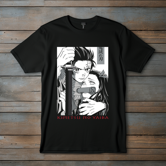 Camiseta Anime "Demon Slayer" – Edición Tanjiro y Nezuko