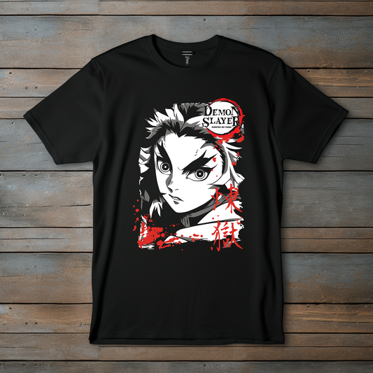 Camiseta Anime "Demon Slayer" – Rengoku Kyojuro Edición Especial