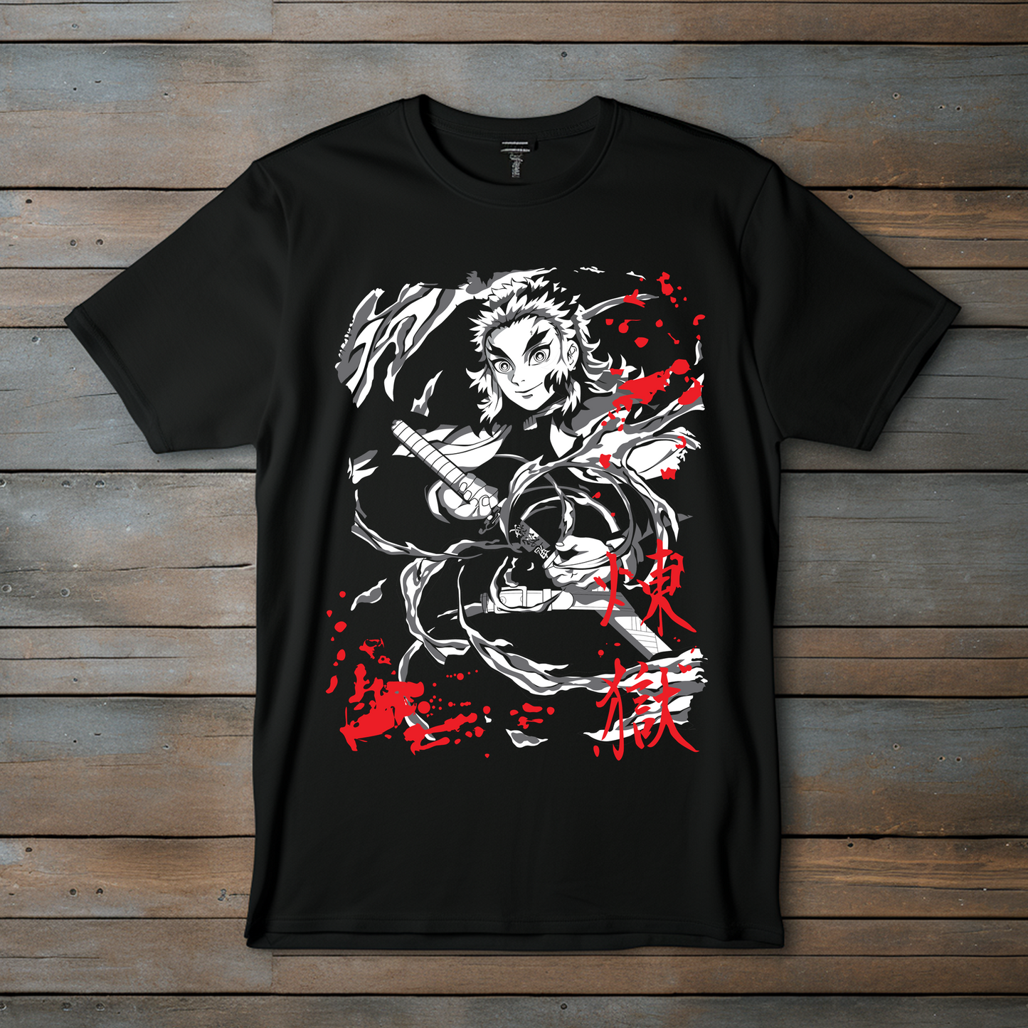 Camiseta Anime "Demon Slayer" – Rengoku Flame Hashira