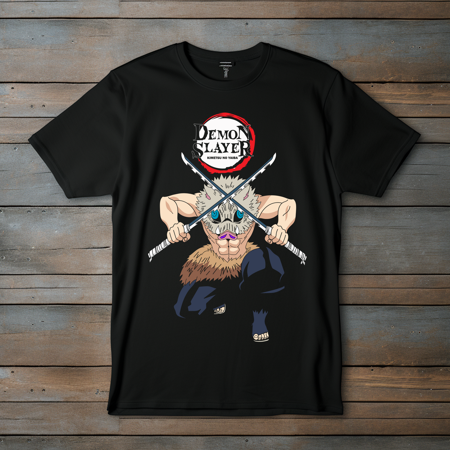 Camiseta Esencial Inosuke Hashibira – Demon Slayer Anime Streetwear