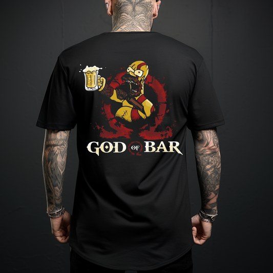 CAMISETA ANIME OVERSIZE GOD OF BAR