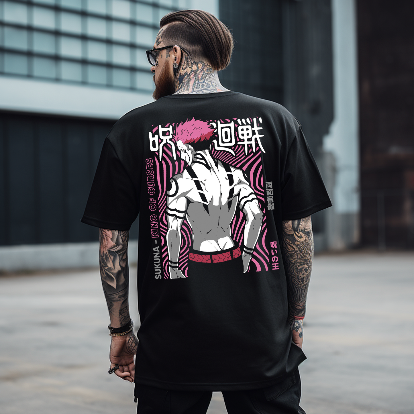 CAMISETA ANIME OVERSIZE JUJUTSU KEISEN RYOMEN SUKUNA