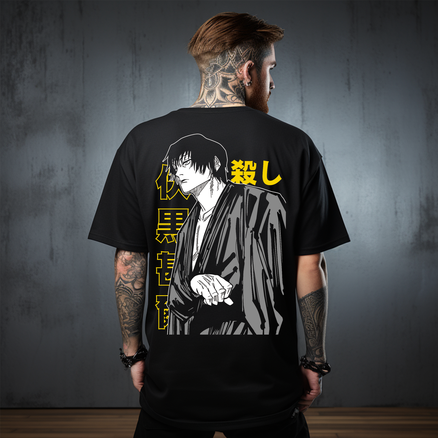 Camiseta Oversize Toji Fushiguro – Silencio Letal