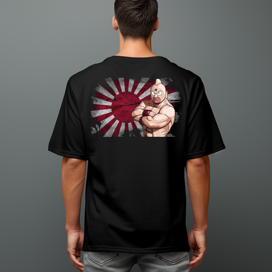 CAMISETA ANIME OVERSIZE KINNIKUMAN RISING SUN