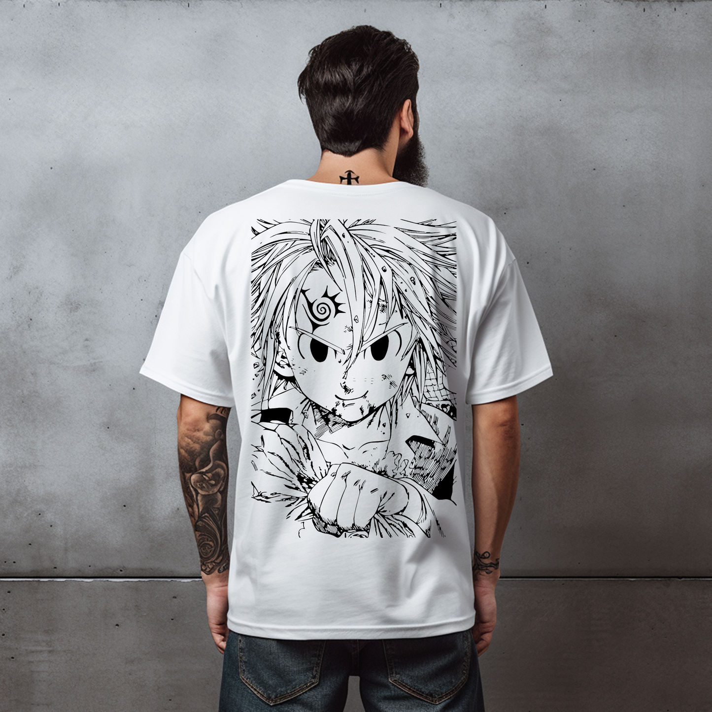 Camiseta Oversize Meliodas – Los Siete Pecados Capitales