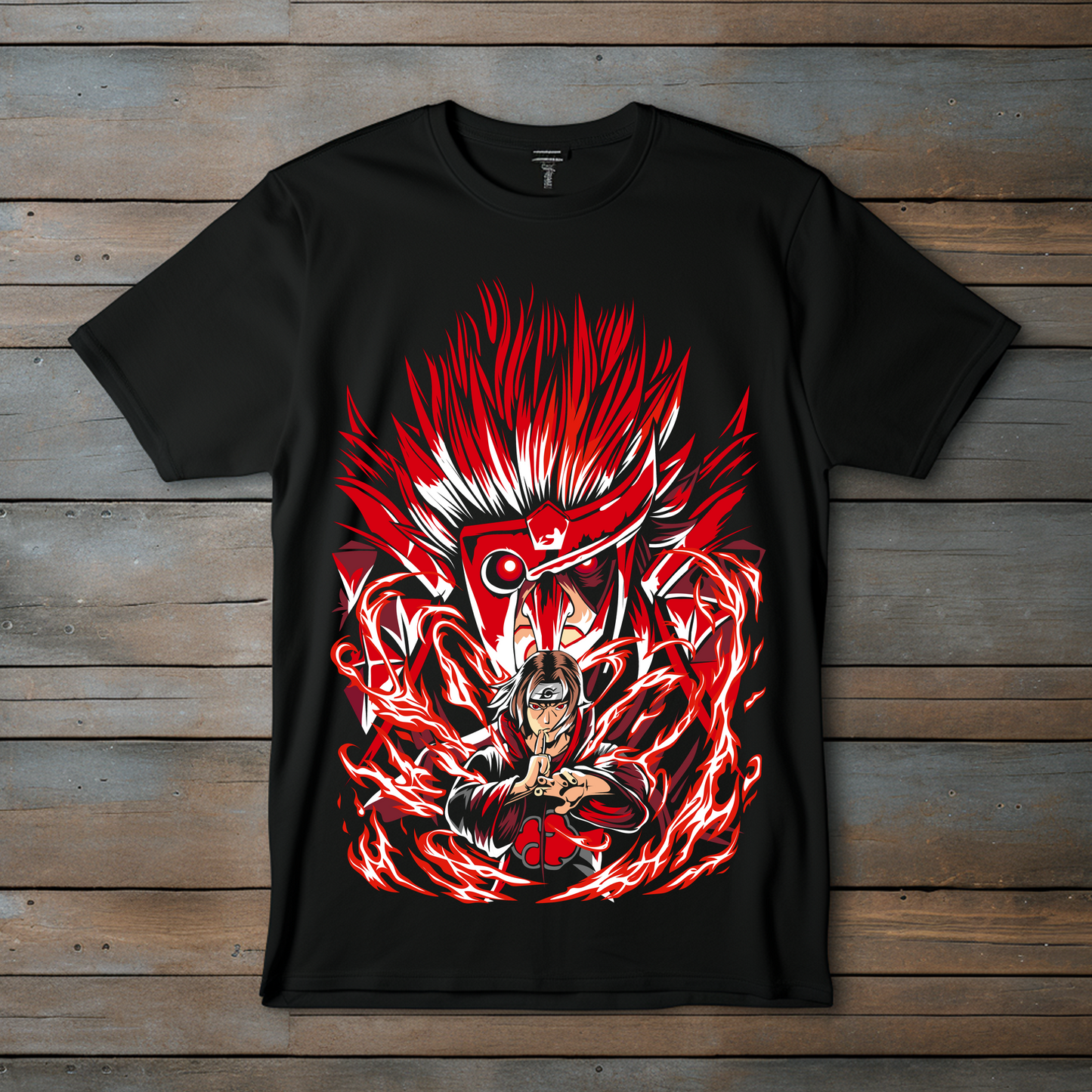 Camiseta "Poder del Sharingan" – Susanoo Desatado