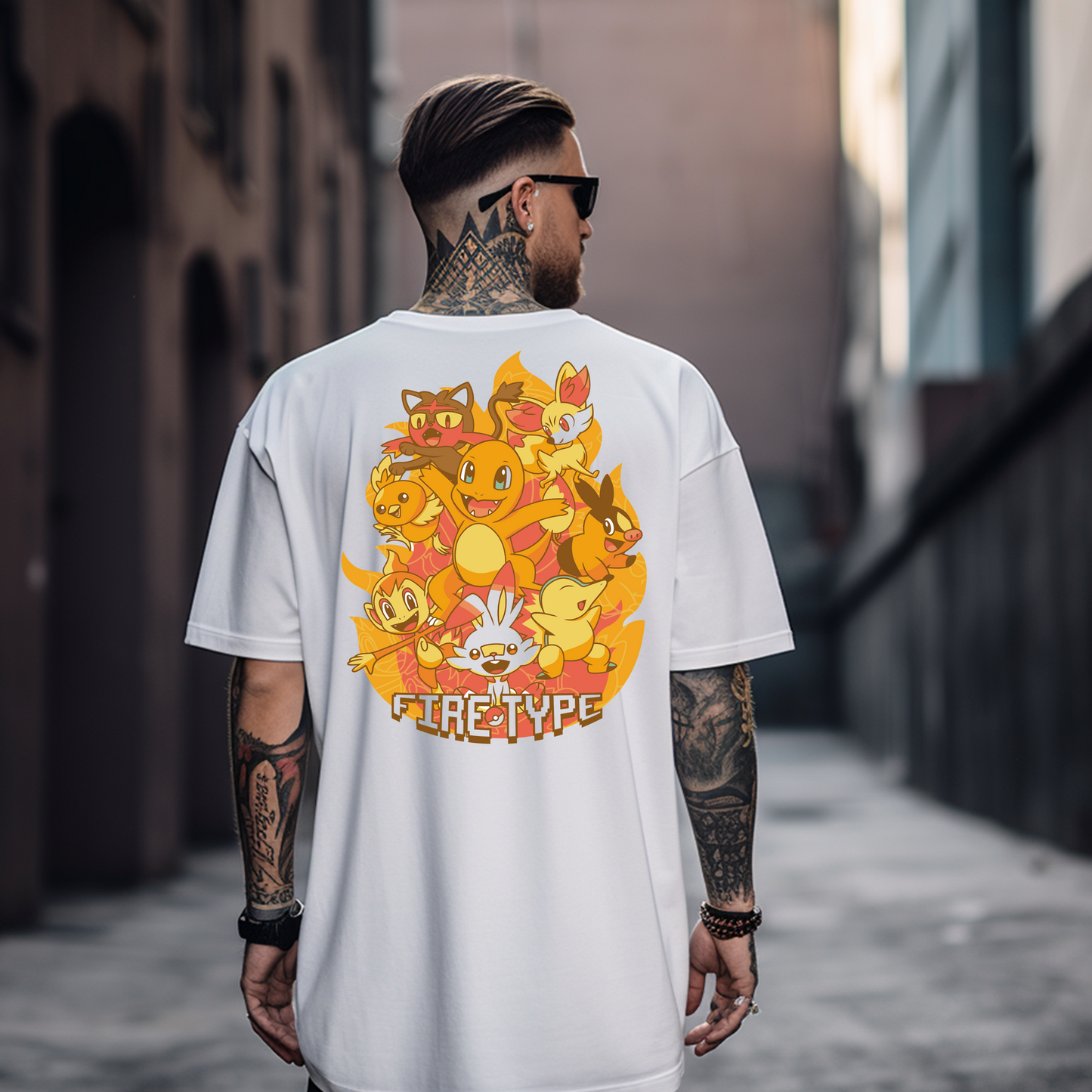 Camiseta Oversize - Domina el estilo con la energía del fuego