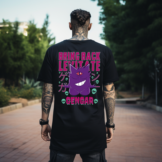 CAMISETA ANIME OVERSIZE POKEMON GENGAR