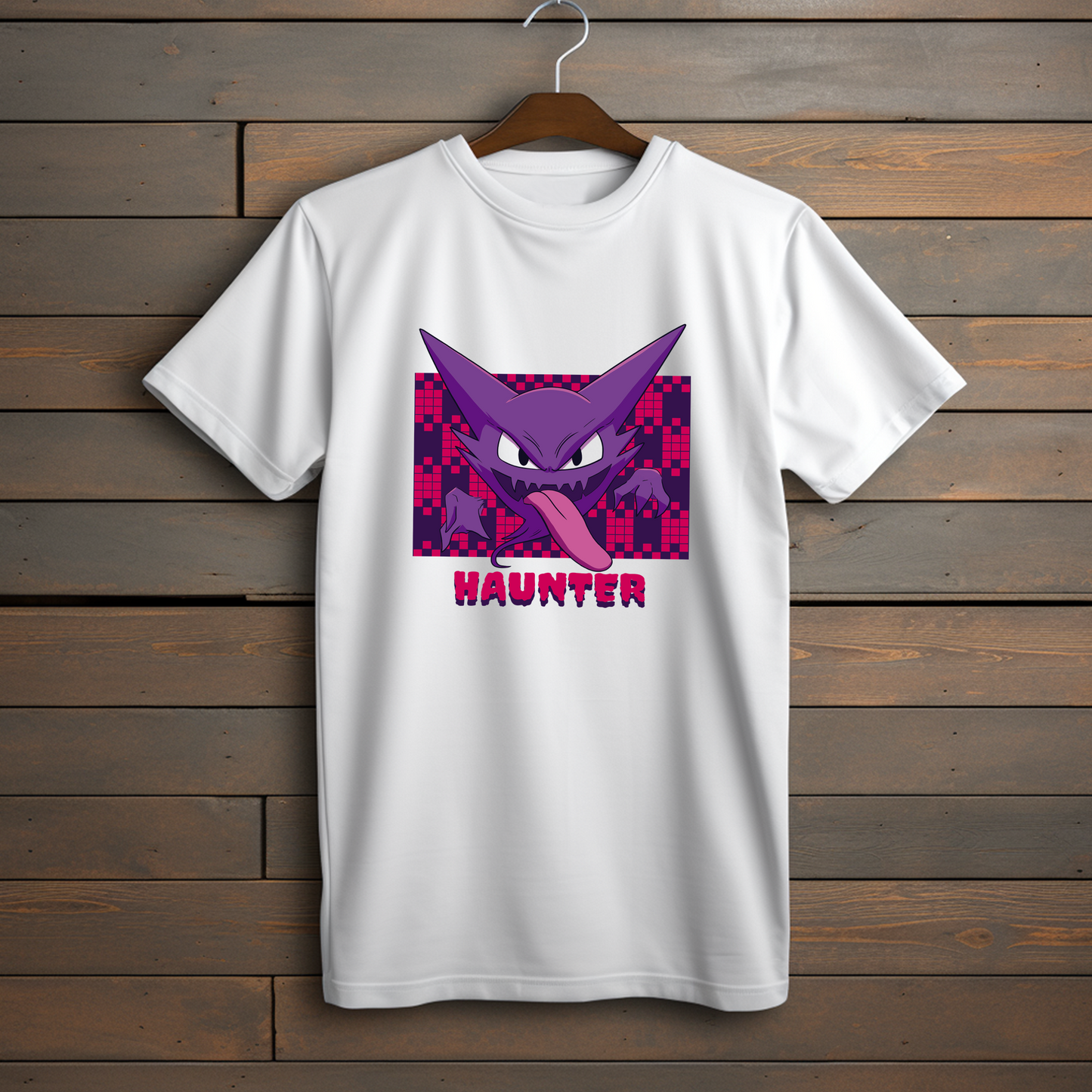 Camiseta Esencial - Haunter Pixel Night