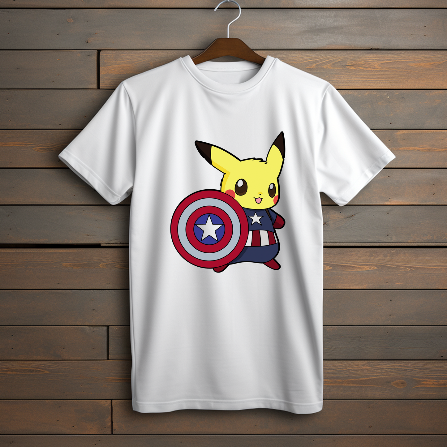 Camiseta Esencial - Pikachu Capitán Heroic Edition