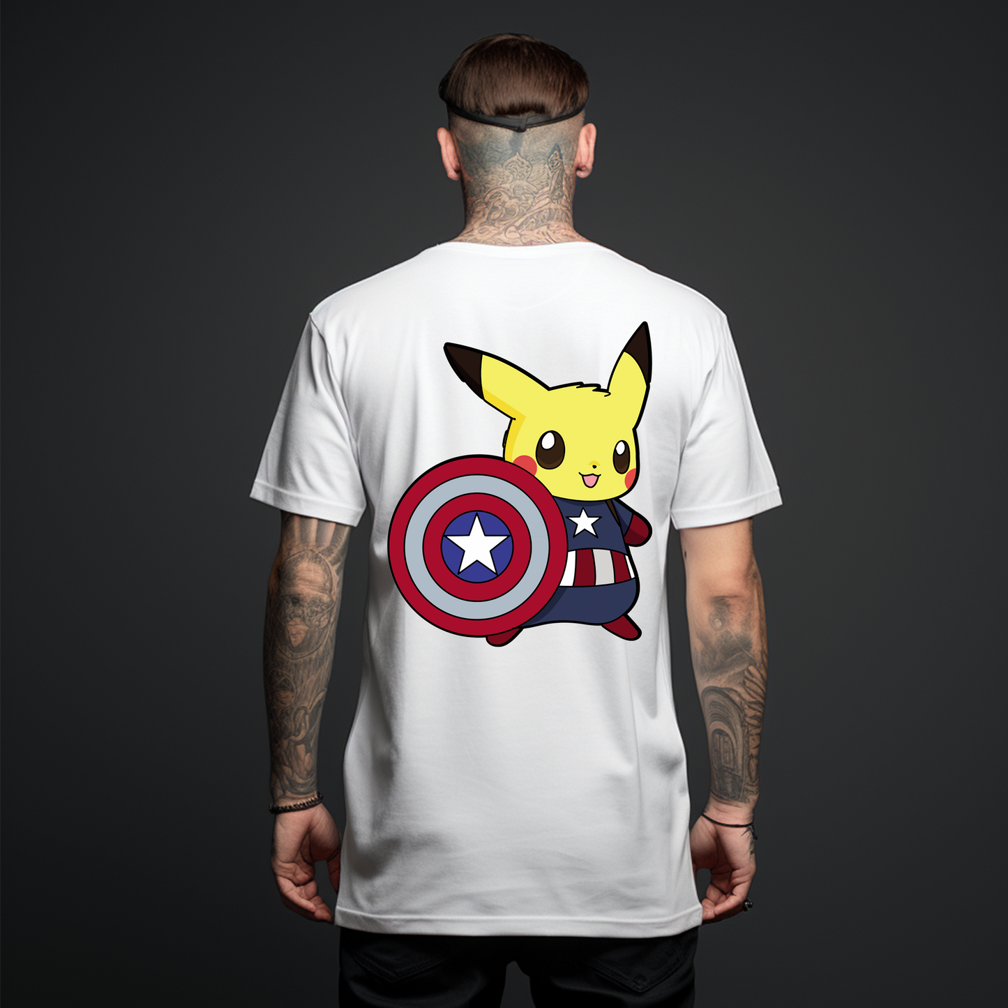 Camiseta OVERSIZE- Pikachu Capitán  Heroic Edition