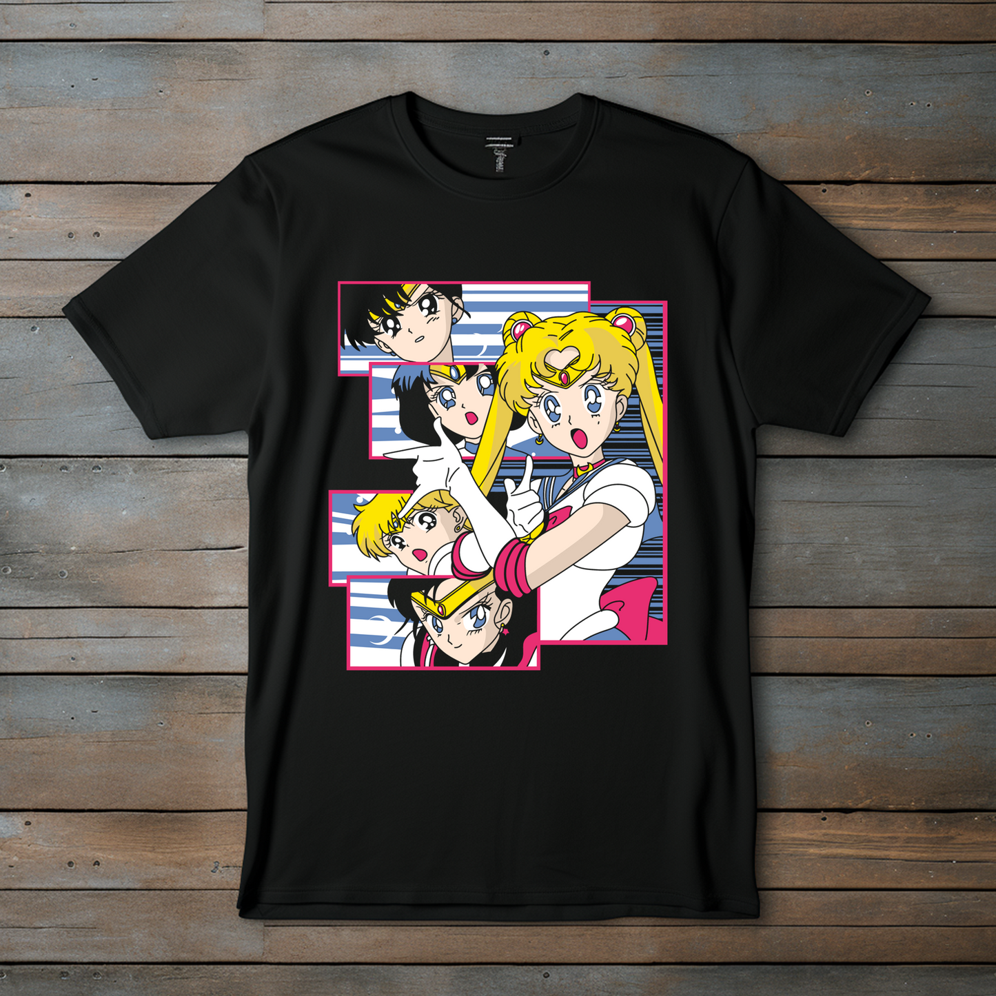 Camiseta Sailor Scouts – Juntas en la lucha por el amor y la justicia