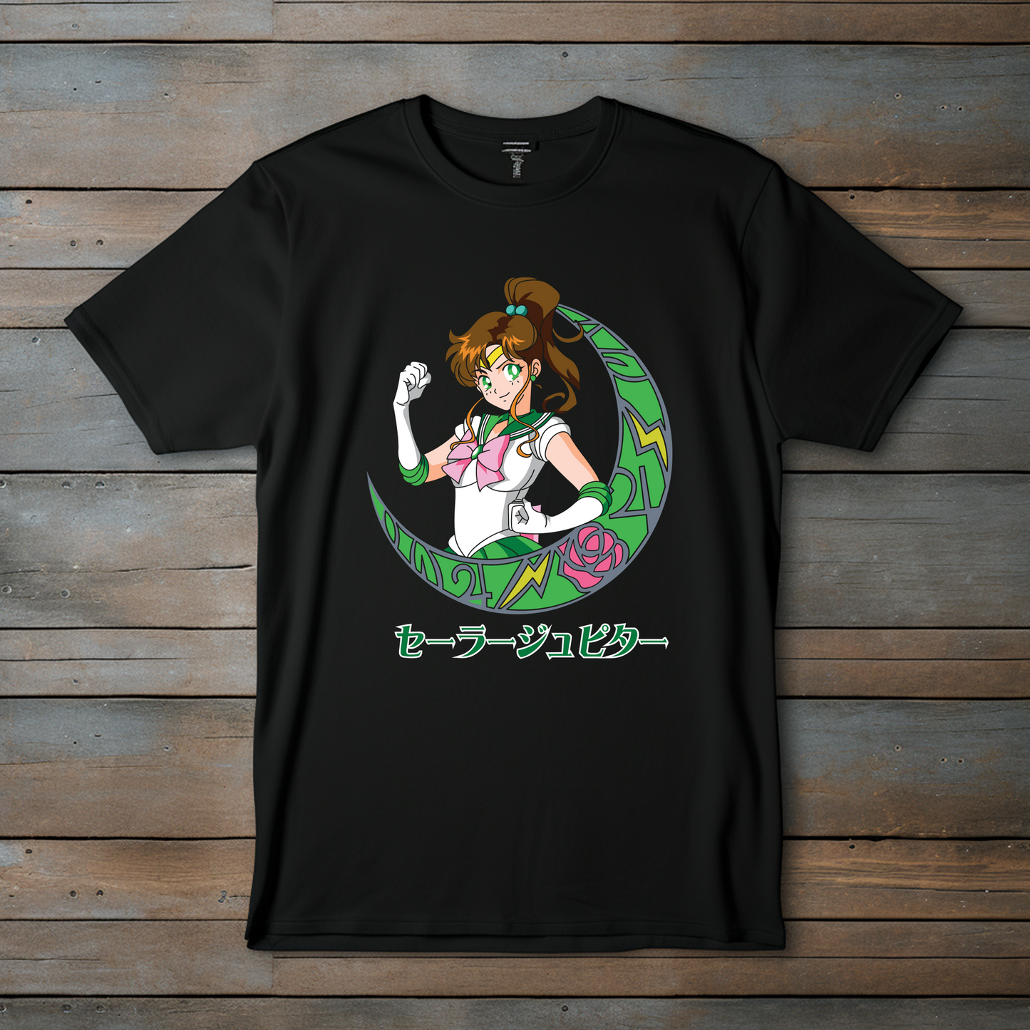 Camiseta Sailor Jupiter – La Fuerza del Rayo y el Coraje