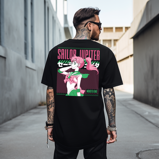 Camiseta Oversize Sailor Jupiter "Makoto Kino" – Fuerza y elegancia en un diseño único