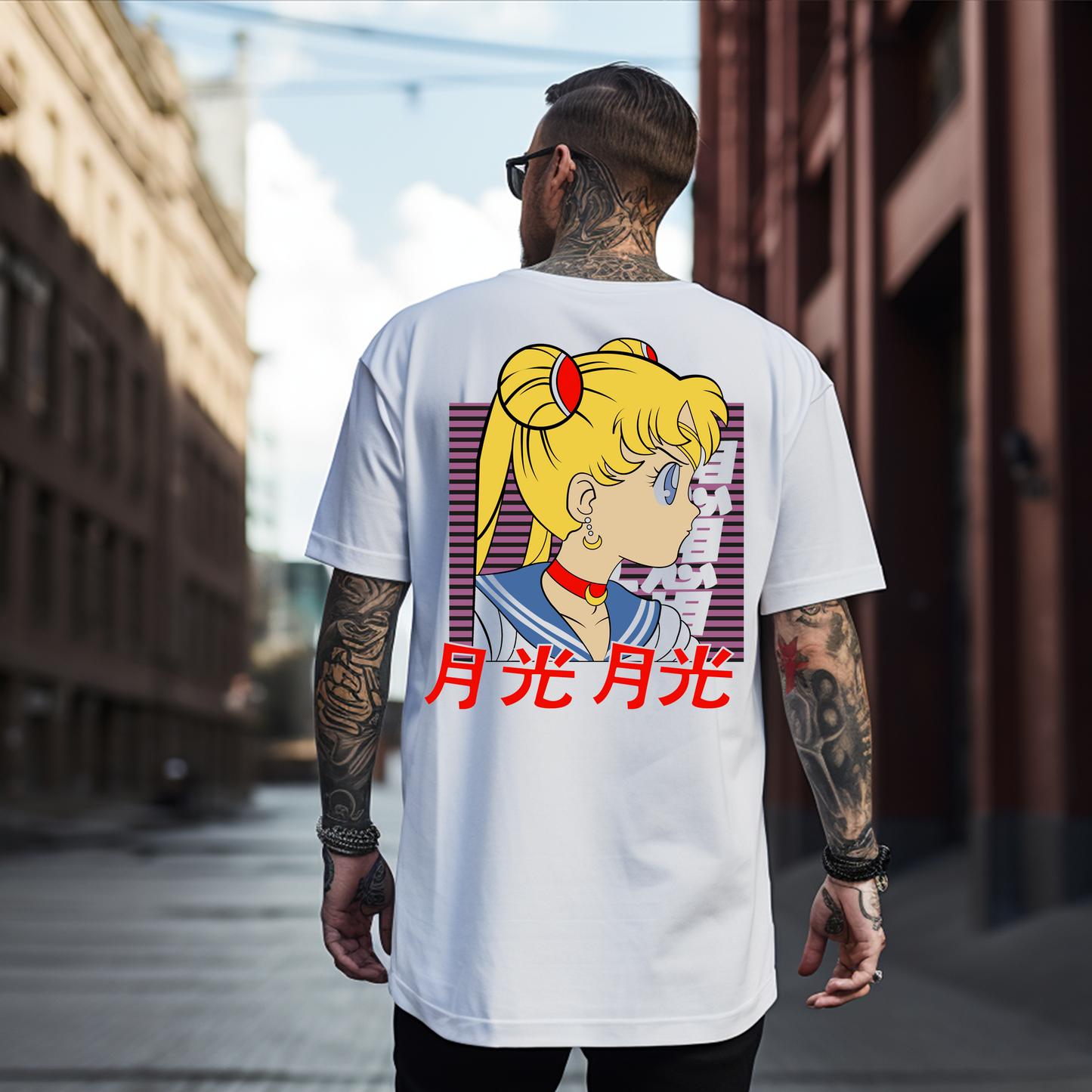 CAMISETA OVESIZE SAILOR MOON  USAGI RETRO