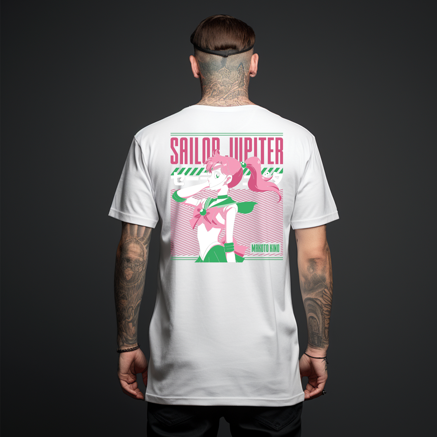 Camiseta Oversize Sailor Jupiter "Makoto Kino" – Fuerza y elegancia en un diseño único