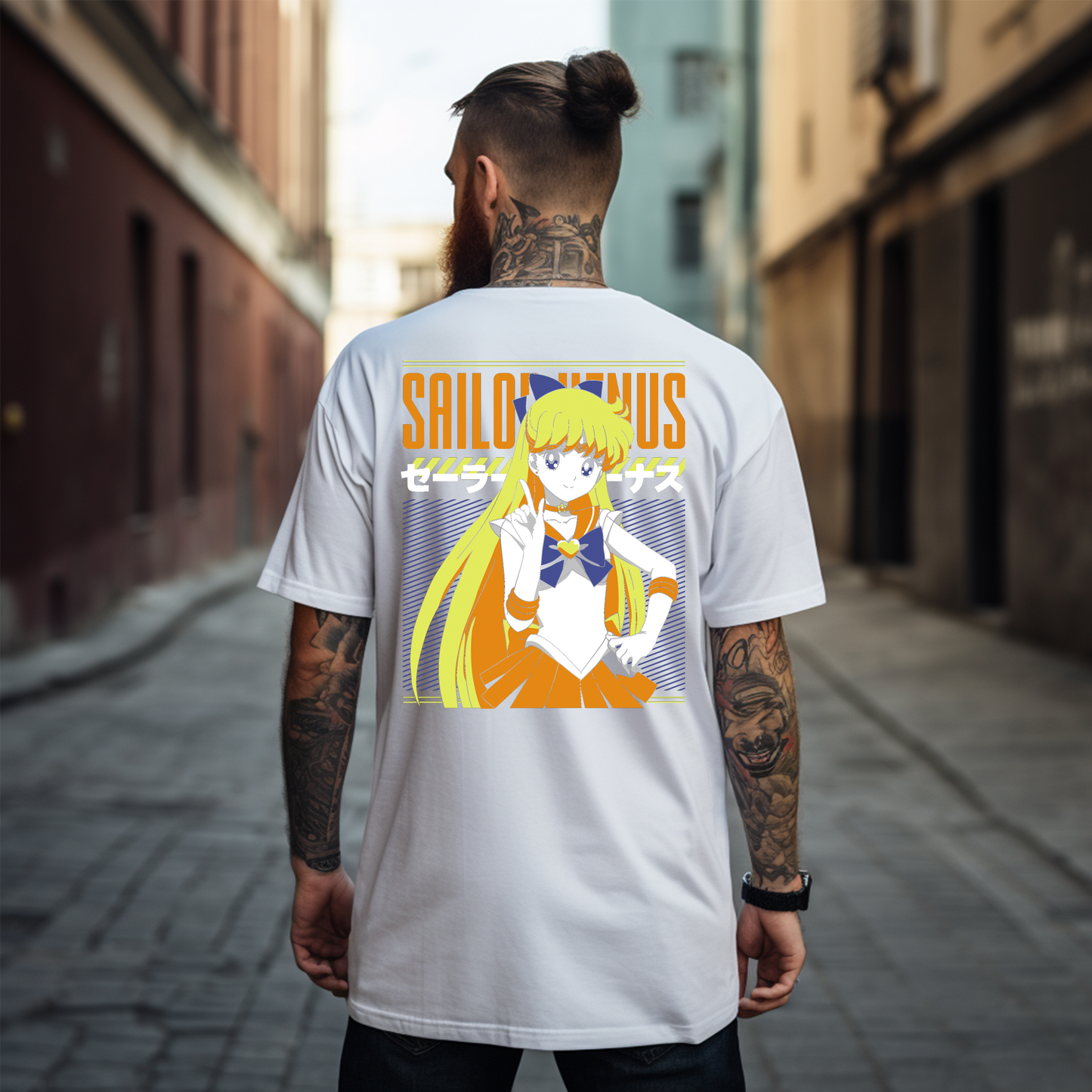 Camiseta Oversize Sailor Venus "Retro Power