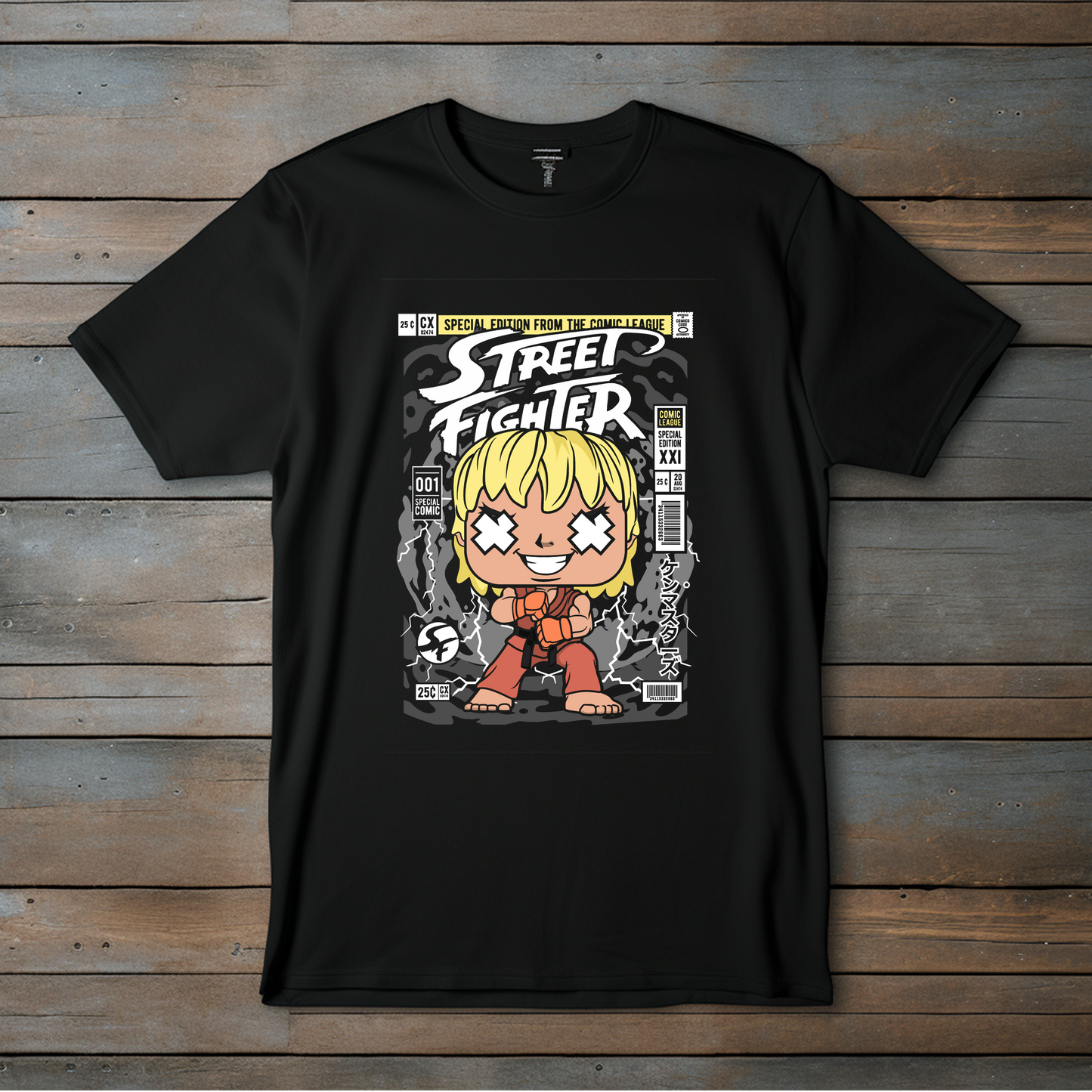 Camiseta Esencial Ken – Edición Especial Street Fighter Pop