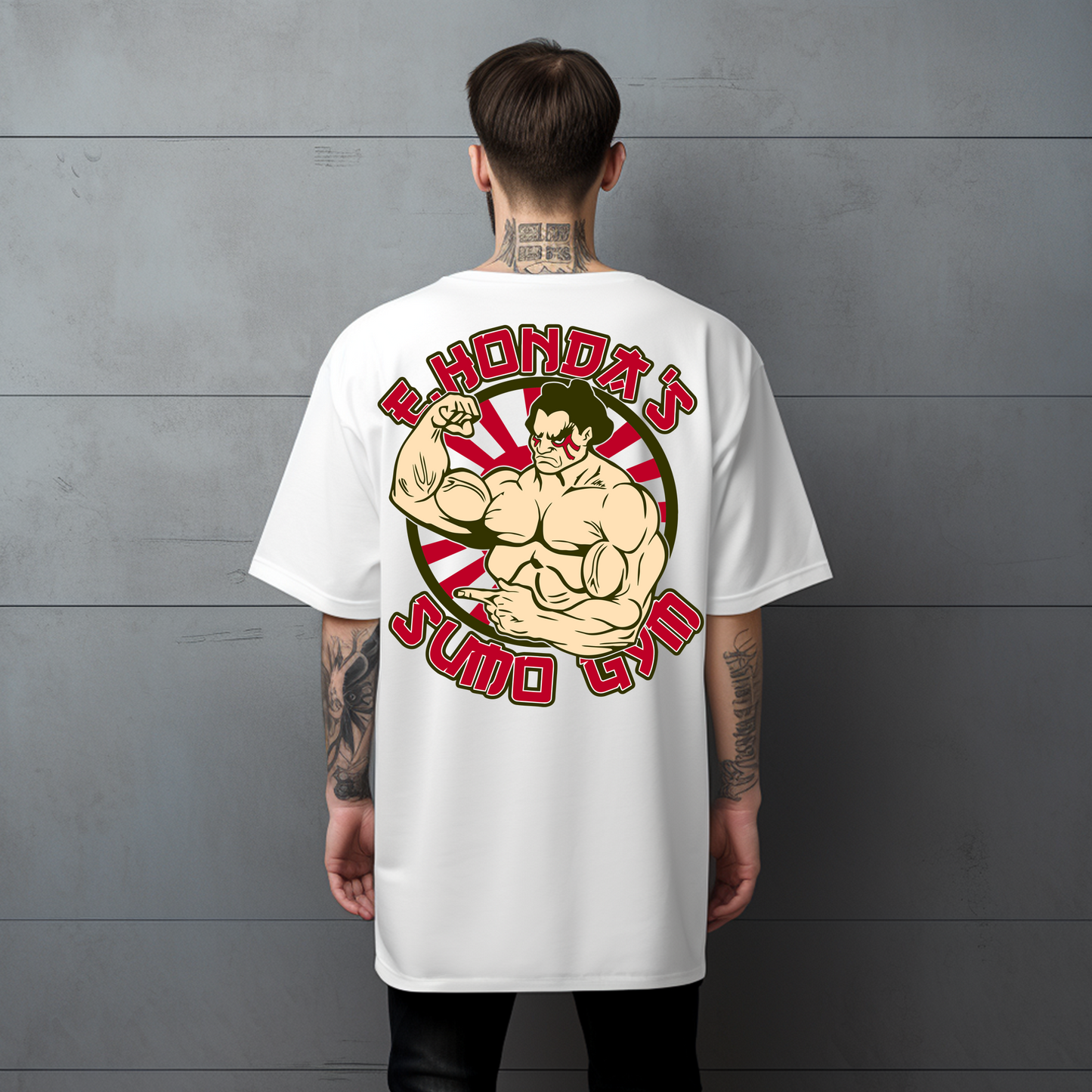 CAMISETA ANIME OVERSIZE HONDA SUMO GYM