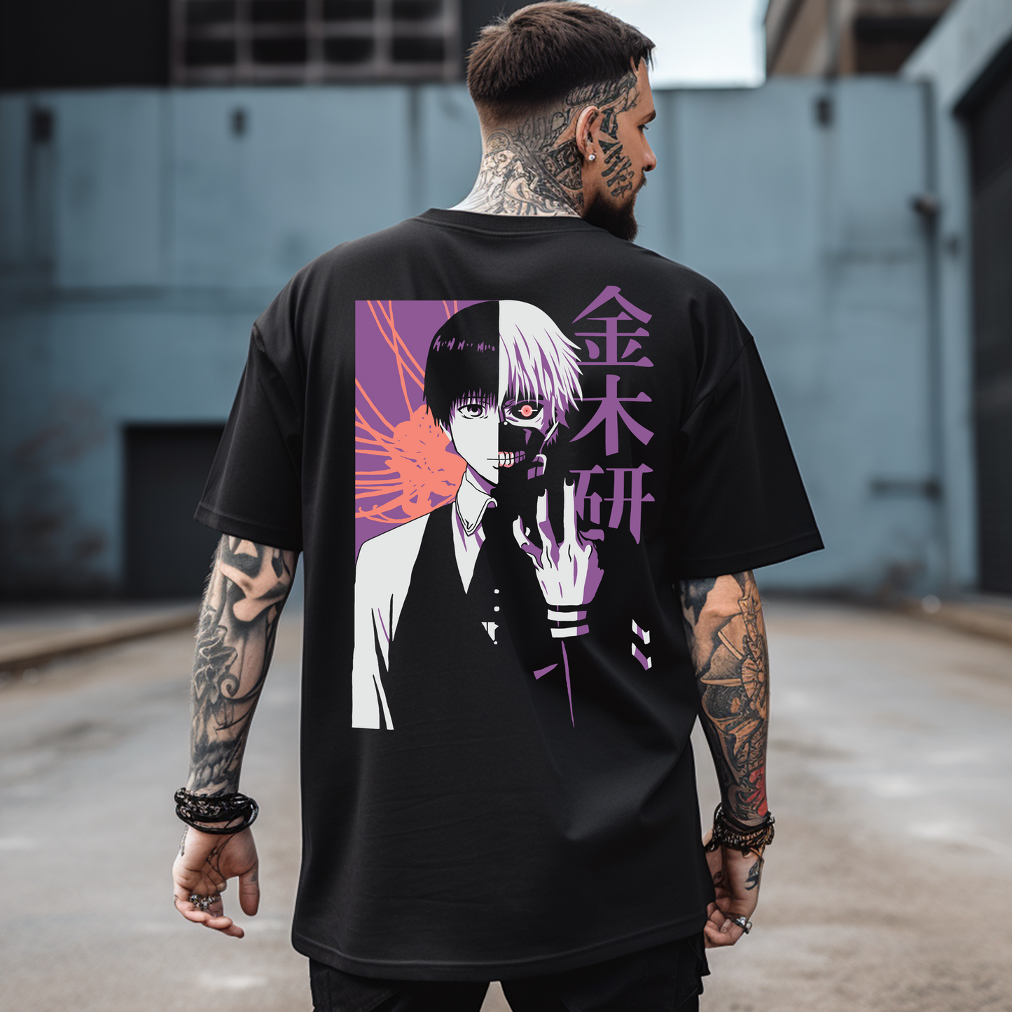 Camiseta Oversize Tokyo Ghoul – Kaneki Duality