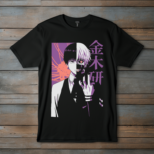 Camiseta Tokyo Ghoul – Diseño "Kaneki Ken: La Dualidad Despiadada" | Estilo Atemporal