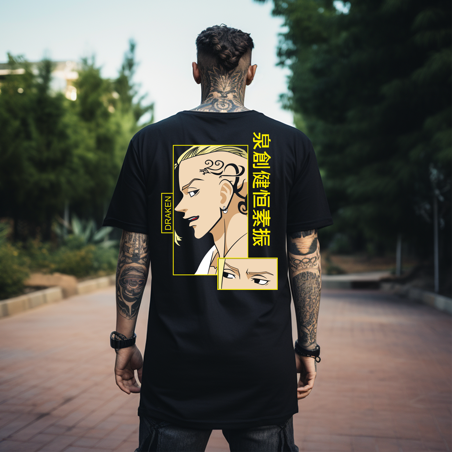 Camiseta Oversize Tokyo Revengers – Draken Edición Especial Amarilla