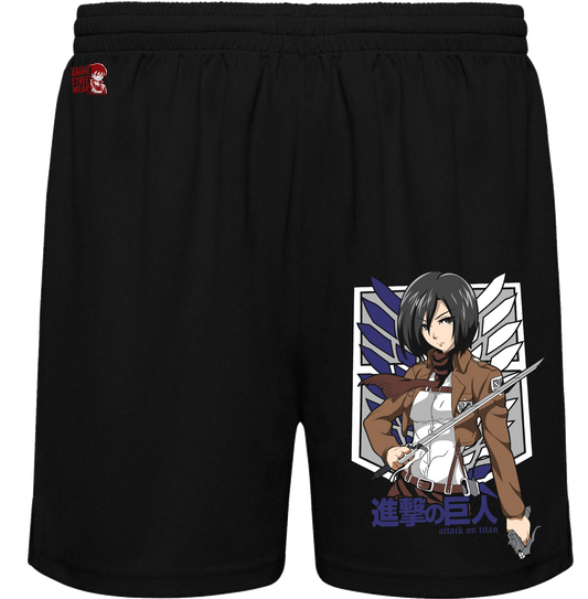 Bañador Negro Mikasa Ackerman - Shingeki no Kyojin | Ropa Anime Streetwear