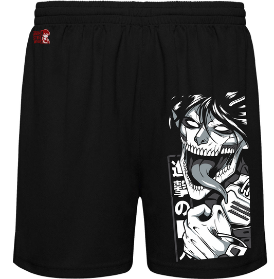 Bañador Negro Titán de Ataque Loco - Shingeki no Kyojin | Ropa Anime Streetwear