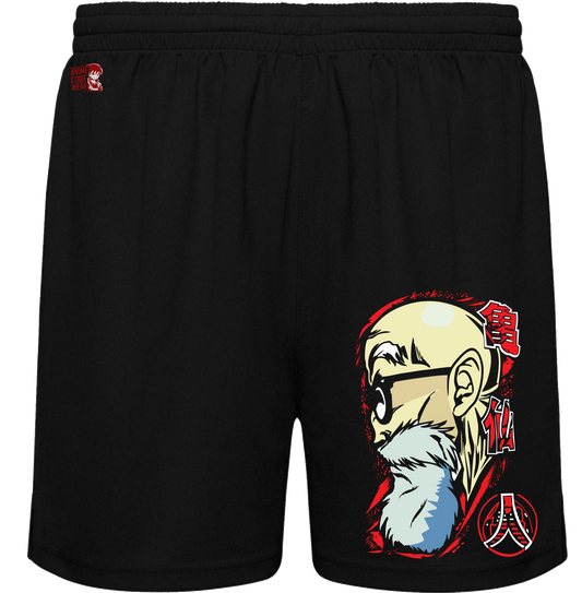 Bañador Negro Kame Sennin Kanji Rojo - Maestro Roshi | Swimwear Anime Streetwear