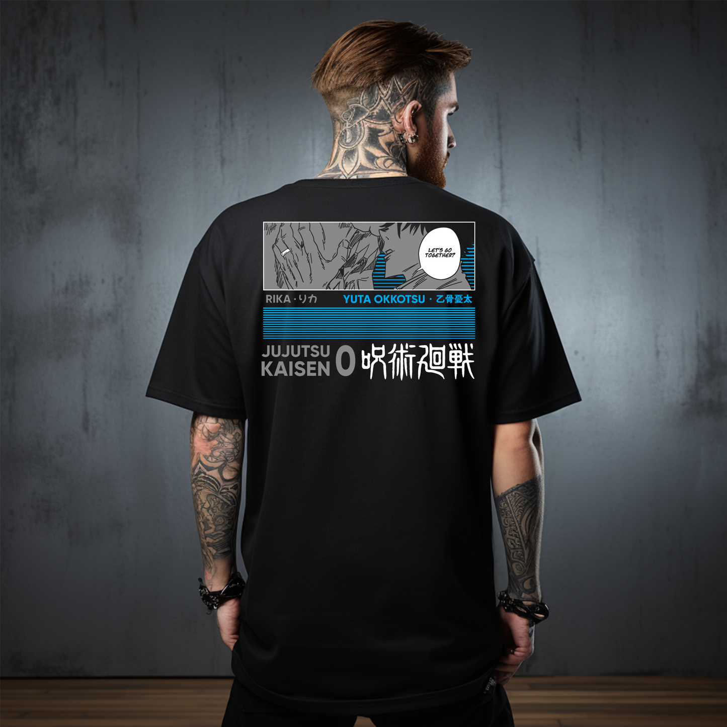 Camiseta Oversize Yuta Okkotsu x Rika – Jujutsu Kaisen 0